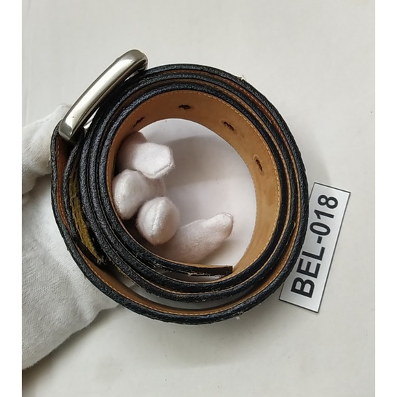 Tony Lama Multicolor Leather Silvertone Buckle Men Belt -Made in USA - Size 34 - Picture 6 of 16